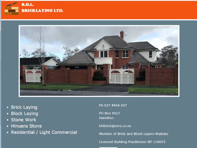 B.H.L. Bricklaying Ltd